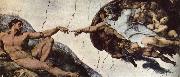 unknow artist Adams creation of Michelangelo Germany oil painting artist